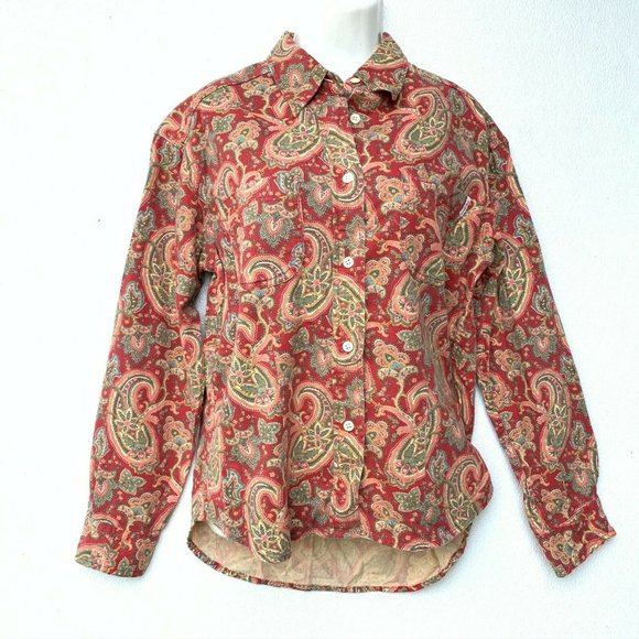 Pepe Jeans London Women's‎ Blouse Size Medium Orang - Picture 1 of 7